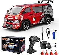 Vista 11 de 1:32 Coche RC Monstruo de Alta Velocidad 20 KM/H con Luz LED, Batería Recargable, Coche RC de Derrape Remoto que Gira 360° - Juguetes para Niños