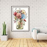 Vista 3 de BOHADIY Diamond Art Kits for Adults - Daisy Diamond Painting for Beginners, Diamond Dots Round 5D Full Drill Paint with Diamonds Pictures Gem Art