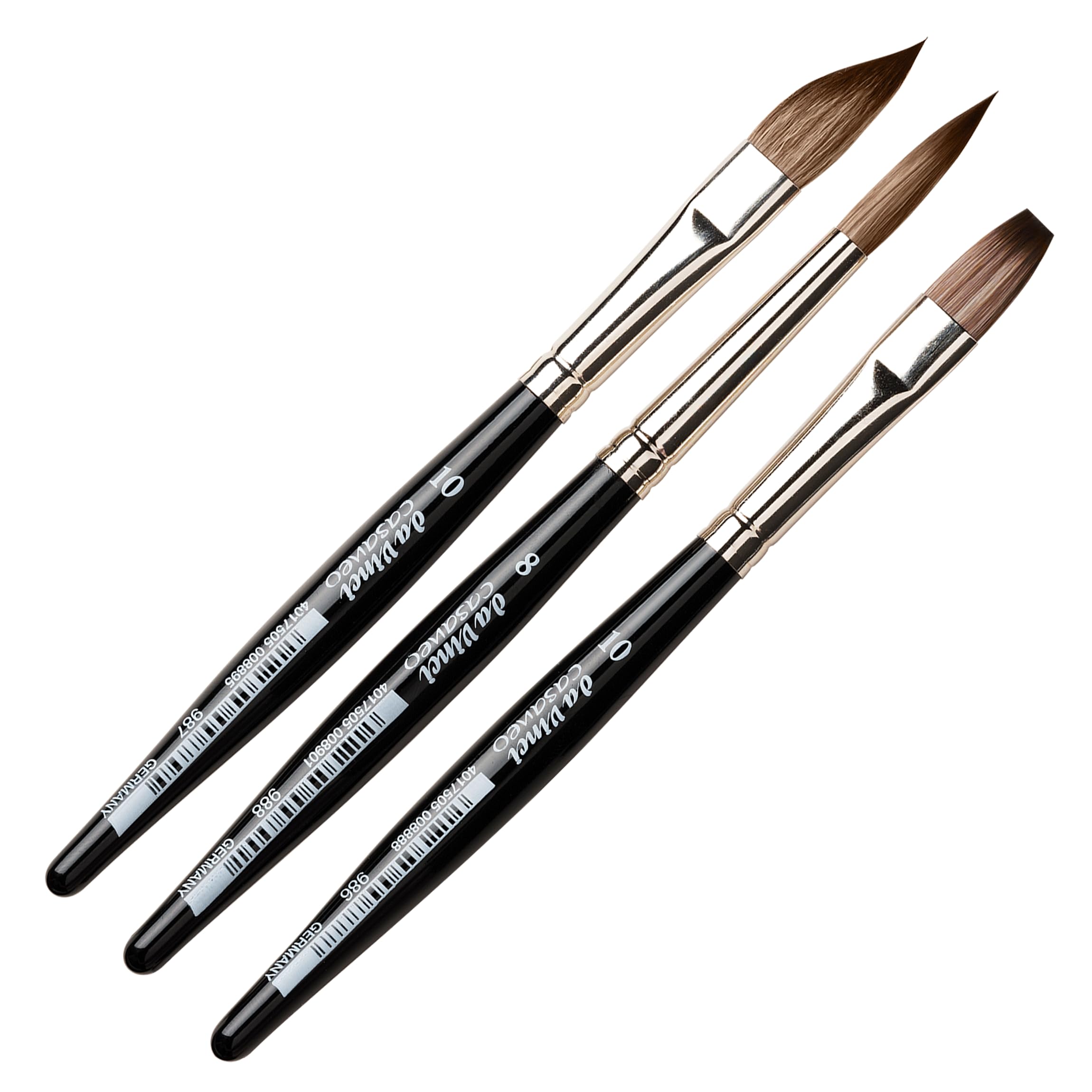 da Vinci, CASANEO pour Aquarelle XS, Fibres synthétiques, pinceaux d'artiste, Peinture à l'aquarelle, peintures acryliques liquides, fabriqué en Allemagne, Set, Taille 0