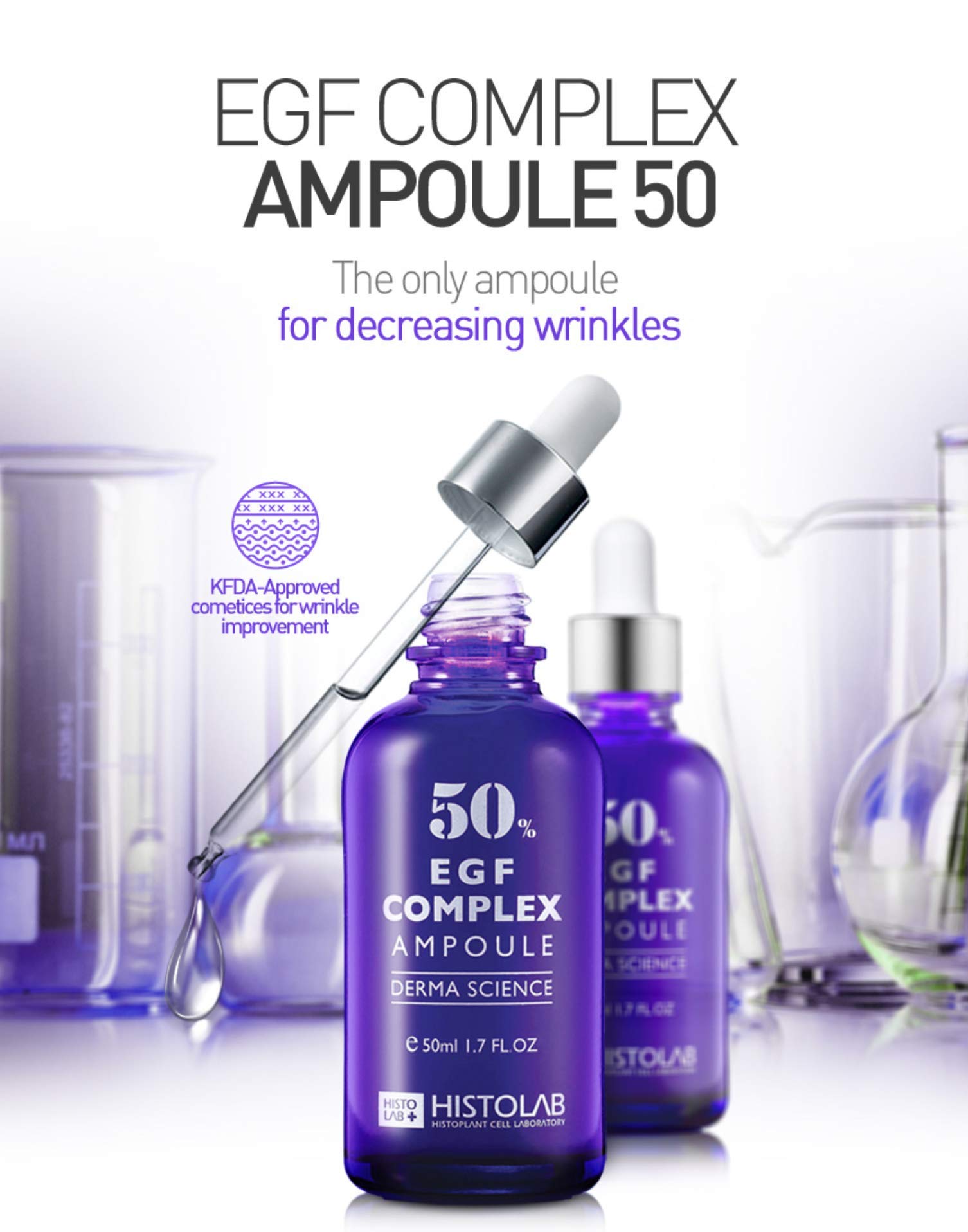 EGF COMPLEX Ampoule 50% with SRGF H1 Growth Factor: Buy Online at