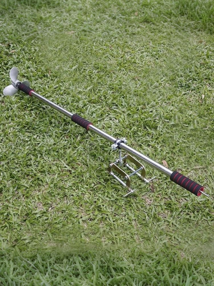 WQNBエレキモーターマウント付きポータブル船外機軽量で操舵可能な小型トローリングモーター淡水湖池用ドリル用パドルトローリング専用釣