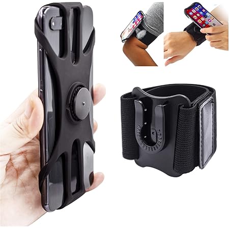 Sancore 2in1 Phone Armband Running Wristband Phone Holder, Detachable Running Accessories Cycling Fishing Walking Strap For iPhone 11 12 13 14 Pro Max Mini XS Plus, Galaxy S20 s21 Ultra S10 Note 20 10