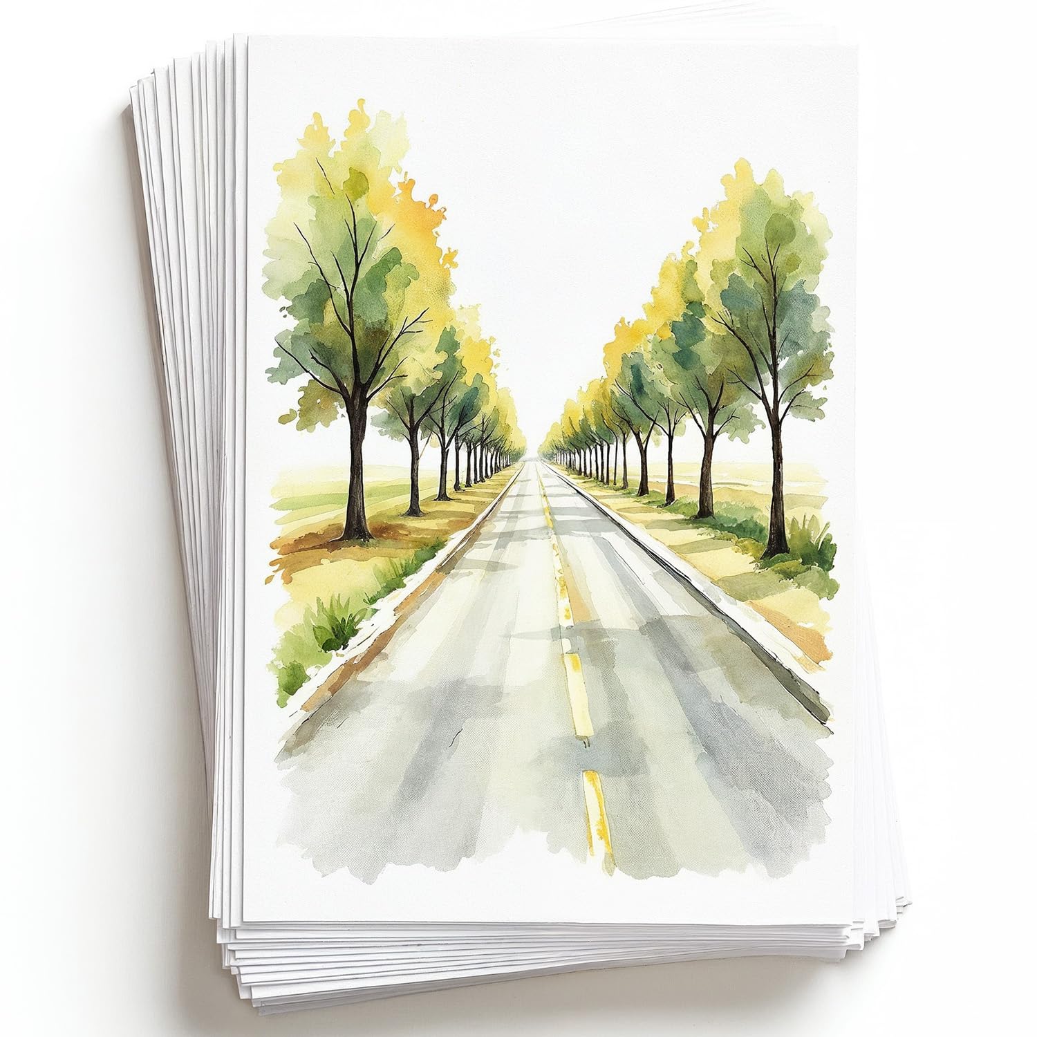 Zeno White 64 Sheets Watercolor Paper Pad - A6 4"X6" - Water Color Paper 140Lb/300Gsm - 100% Cotton Pulp - Art Supplies For Kids & Adults - For Painting, Artist Sketch, Easel, Loose Drawing