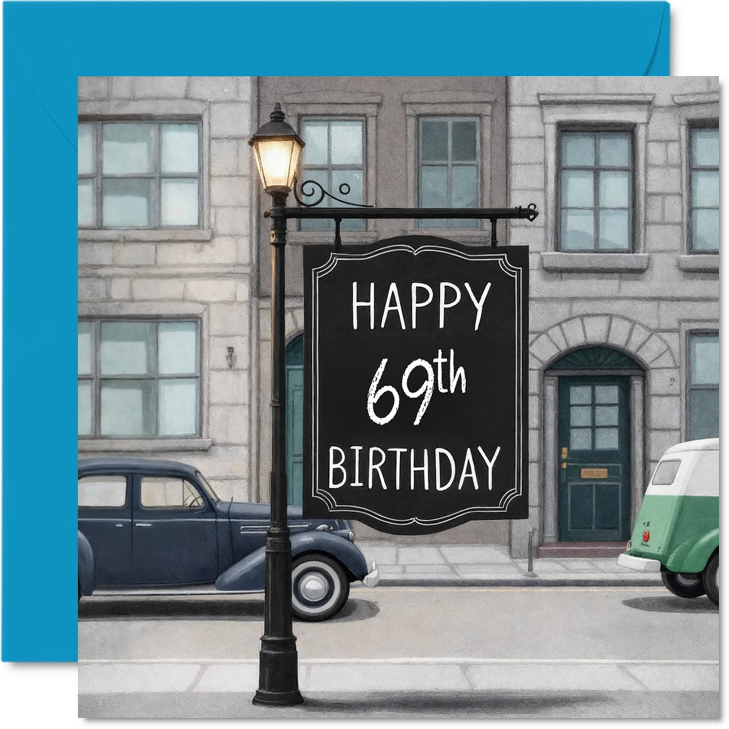 69th Birthday Cards for Women and Men, Sign of Aging