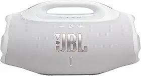 JBL, Caixa de Som, Boombox 4, Bluetooth, Som JBL Pro, AI Sound Boost, Graves Personalizáveis, Bateria de até 34h, IP68, Áudio Lossless – Branca