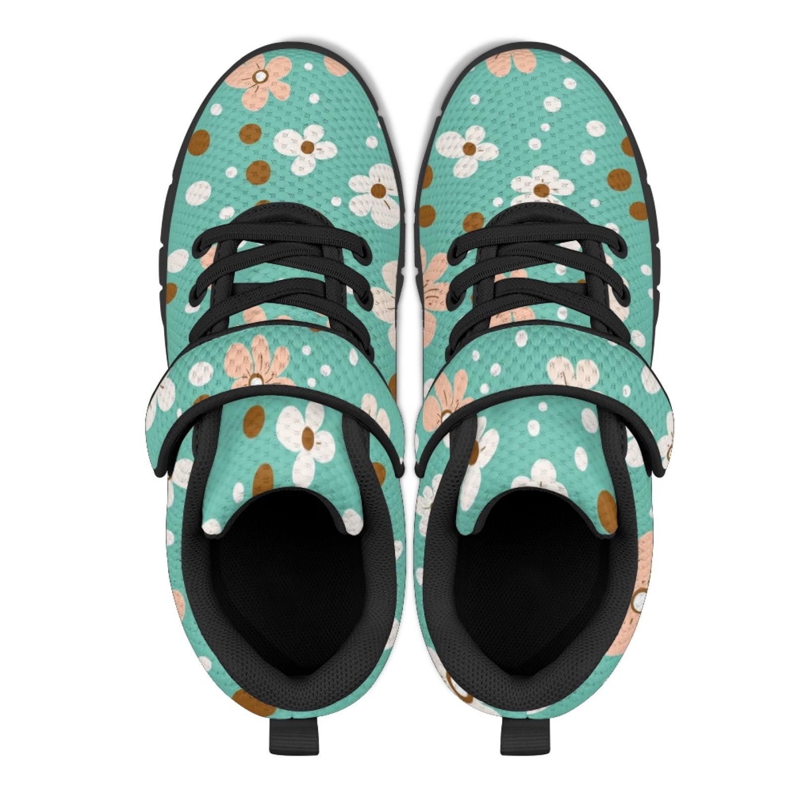 Girls' Sneakers Lace-Up Shoes for Kids Girls Funny Running Shoes Kids Stitch Fashionable Design Tennis Sneakers