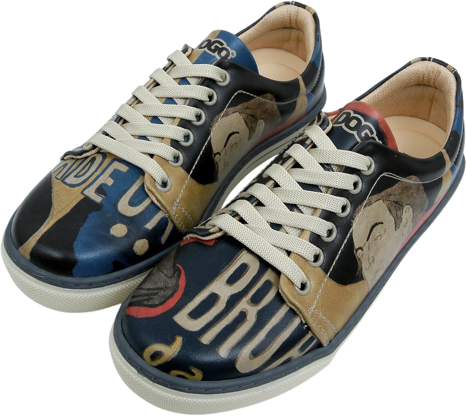 DOGO Vegan Leather Sneakers for Women - Handmade and Unique Fashion Sneakers for Women