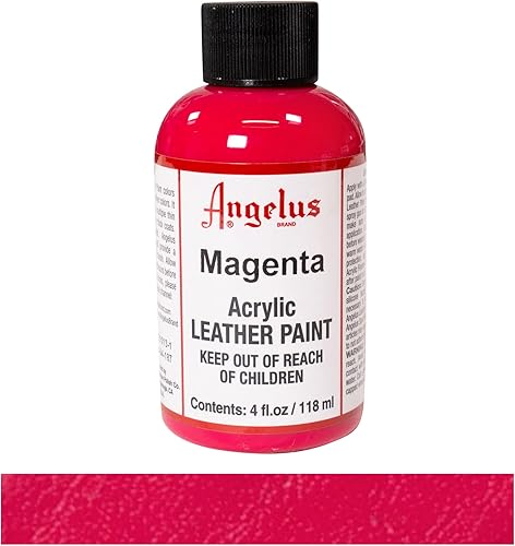 Miniatura 2 de Angelus - Pintura acrílica para cuero 4 onzas color magenta