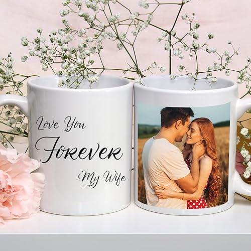 Miniatura 4 de Taza de café personalizada  Taza con foto personalizada con texto, imagen y logotipo, regalos personalizados para el día de San Valentín,