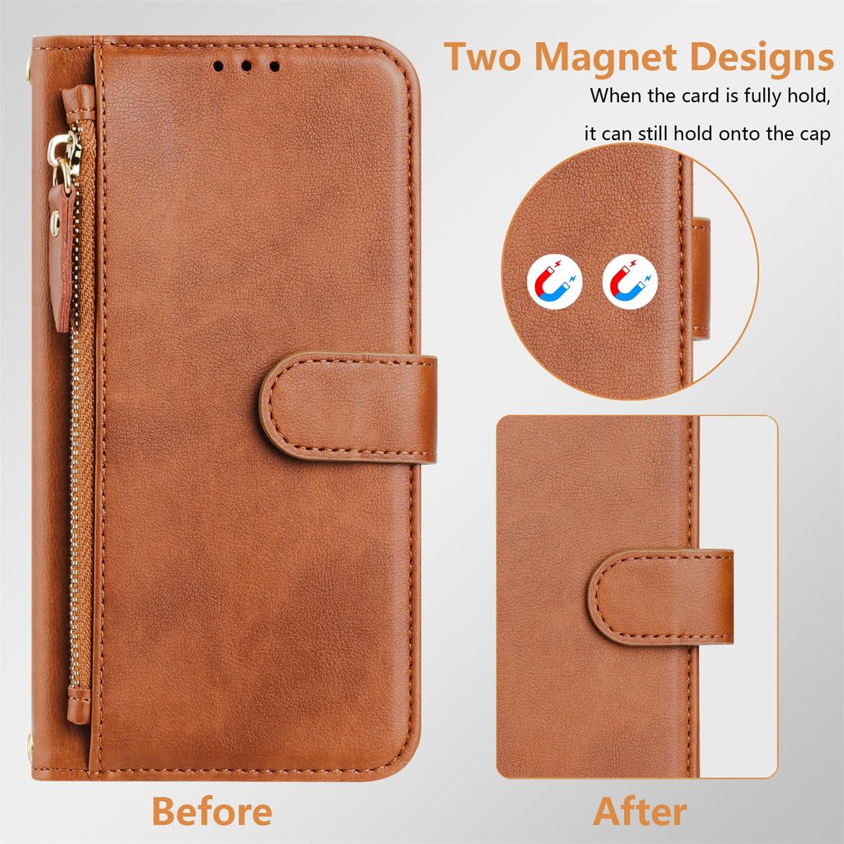 Custodia Portafoglio In Pelle Per Xiaomi Redmi Note 10 4G – Cover Con Tracolla, Cinturino, Scomparti Carte E Tasca Zip – Beige