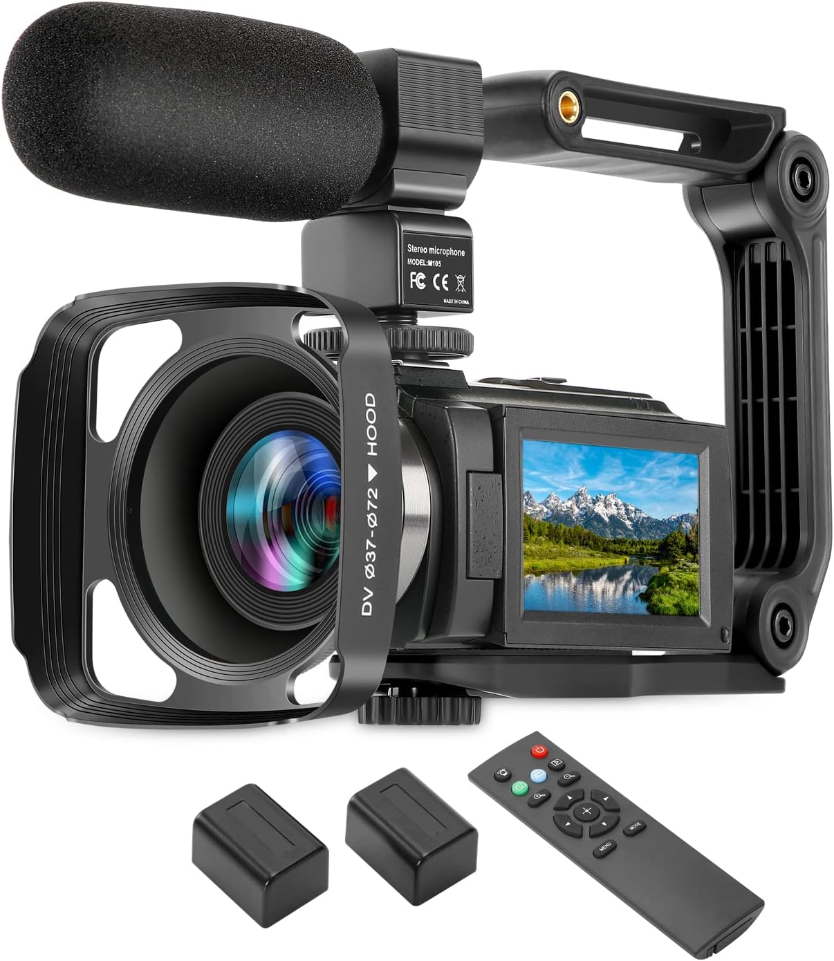 Bild2b47b4cbac1038c102abfa636fdf420b4k Camcorder Vlogging Camera For Youtube Ultra Hd 4k 48mp Video Camera With Microphone Remote Control Wifi Digital Camera 3 0 Ips Touch Screen