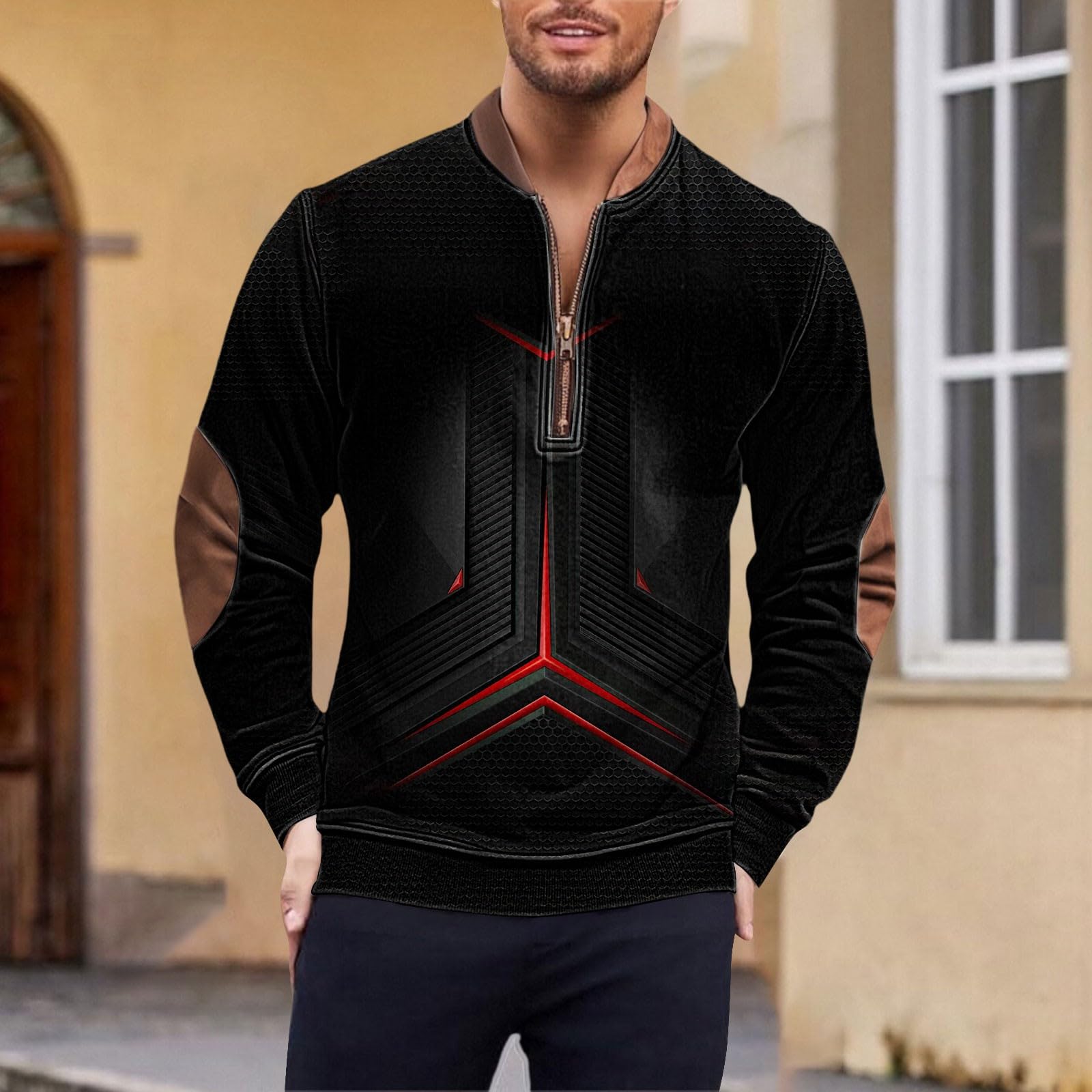 Chaquetones Hombre Invierno Sudadera con Cremallera De Un para Hombre, Informal, Manga Larga, Cuello Alto, Poliéster, Tallas S-5Xl Traje Azul Chaqueta Cortavientos Camisa Sin Mangas Ropa