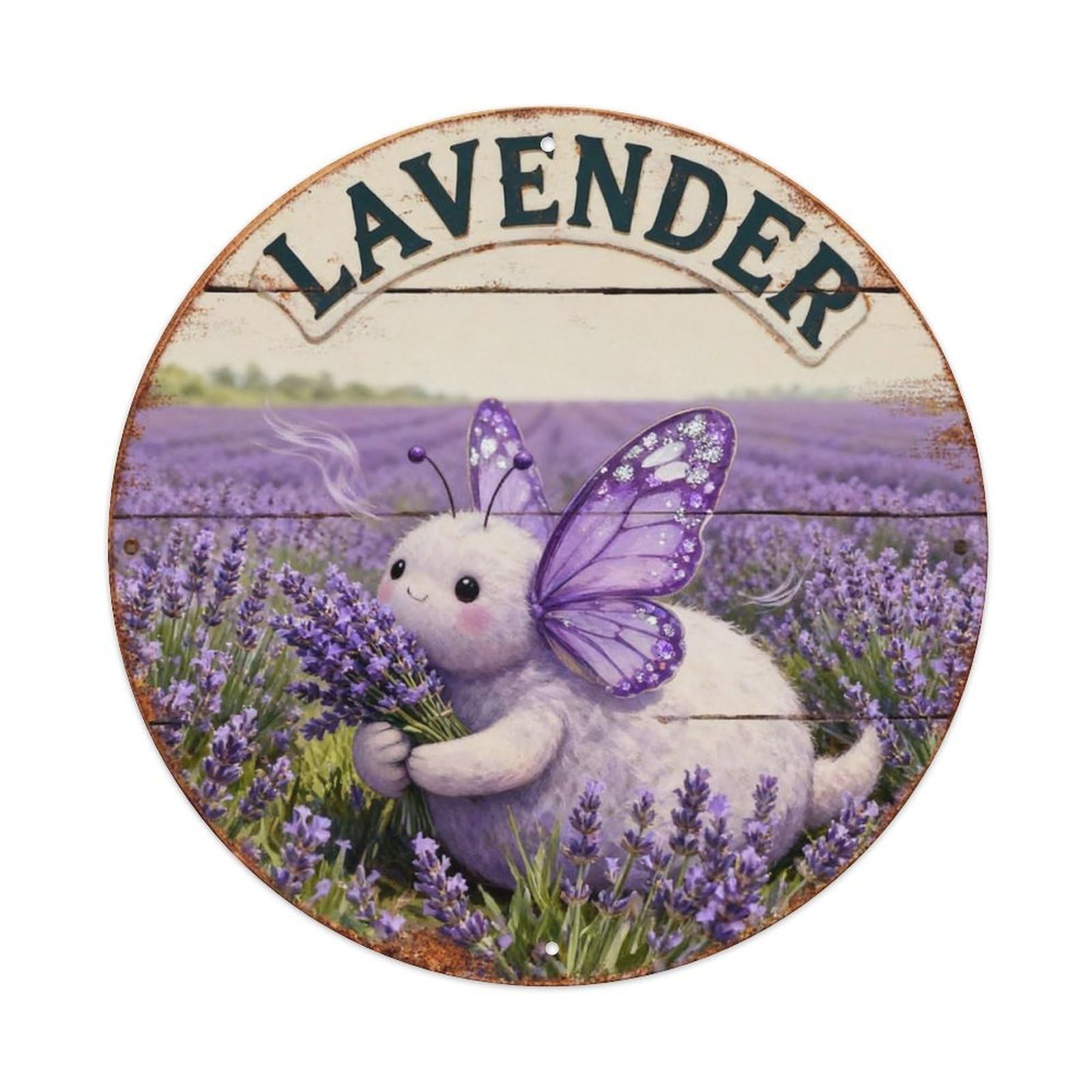 Lavender Sign Metal Tin Sign Plaque