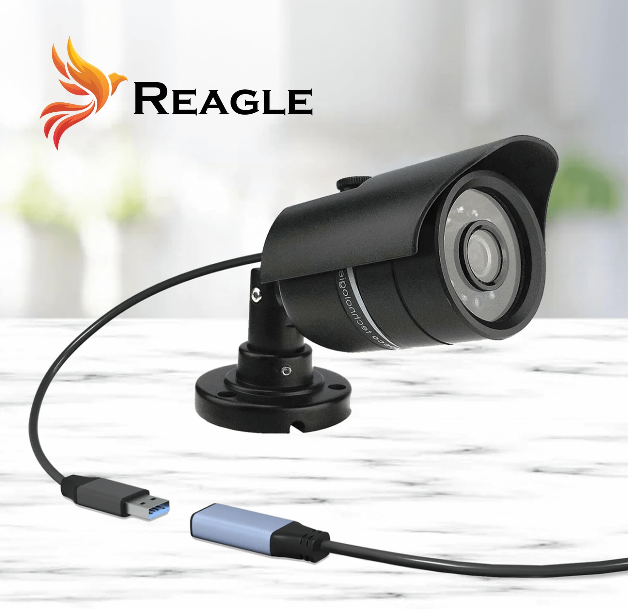 Reagle Active Extender Kabel USB-A 10M USB 3.2 Gen1 5 Gbps Verstärker A Stecker auf A Buchse plug and play für Kartenlesegerät,Tastatur, Drucker, Scanner, Kamera