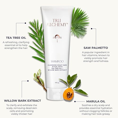 Miniatura 5 de Hair La Vie Champú para crecimiento volumen y salud del cuero cabelludo derivado naturalmente con árbol de té y aceite de menta más queratina y