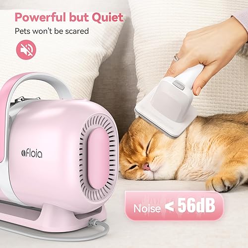 Miniatura 3 de Afloia Kit de aseo para perros, aspiradora de aseo de mascotas y cortaúñas para perros, amoladora de uñas y cepillo para perros para desprender con