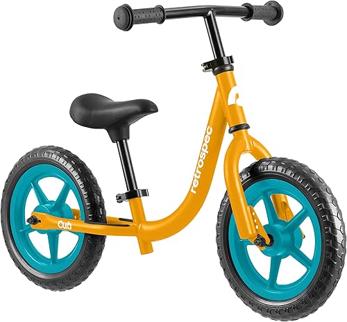 Miniatura 8 de Retrospec Cub - Bicicleta de equilibrio para niños de 18 meses a 3 años, bicicleta para principiantes sin pedal de 12 pulgadas con asiento Selva