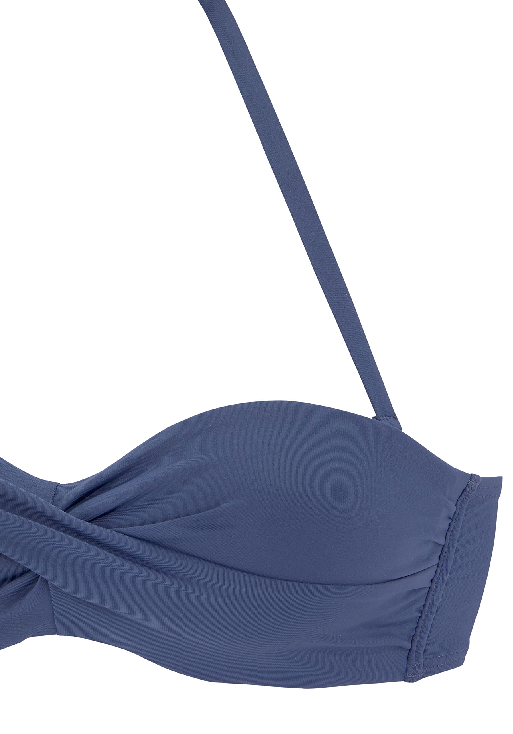 s.Oliver Damen Bügel-Bikini-Top mit herausnehmbare Softcups, verstellbare Doppelträger mit kleinen Zierringen