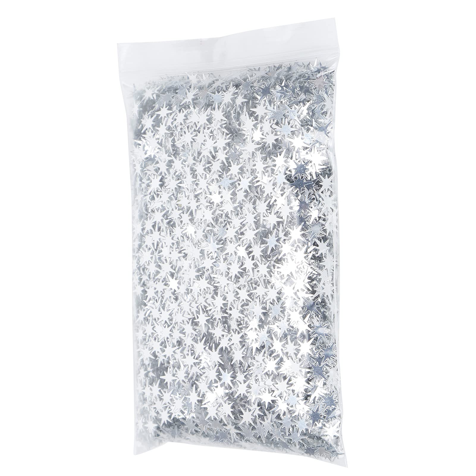 Decorative Sequins, Star Sequins 1 Pack 60g for Graduation Party for Friends(Silver)