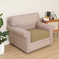 Vista 432 de Easy-Going Fundas Elásticas de 3 Piezas para Cojines de Sofá para Sofá Seccional Izquierdo/Derecho en Forma de L Chaise Lounge Funda de Asiento