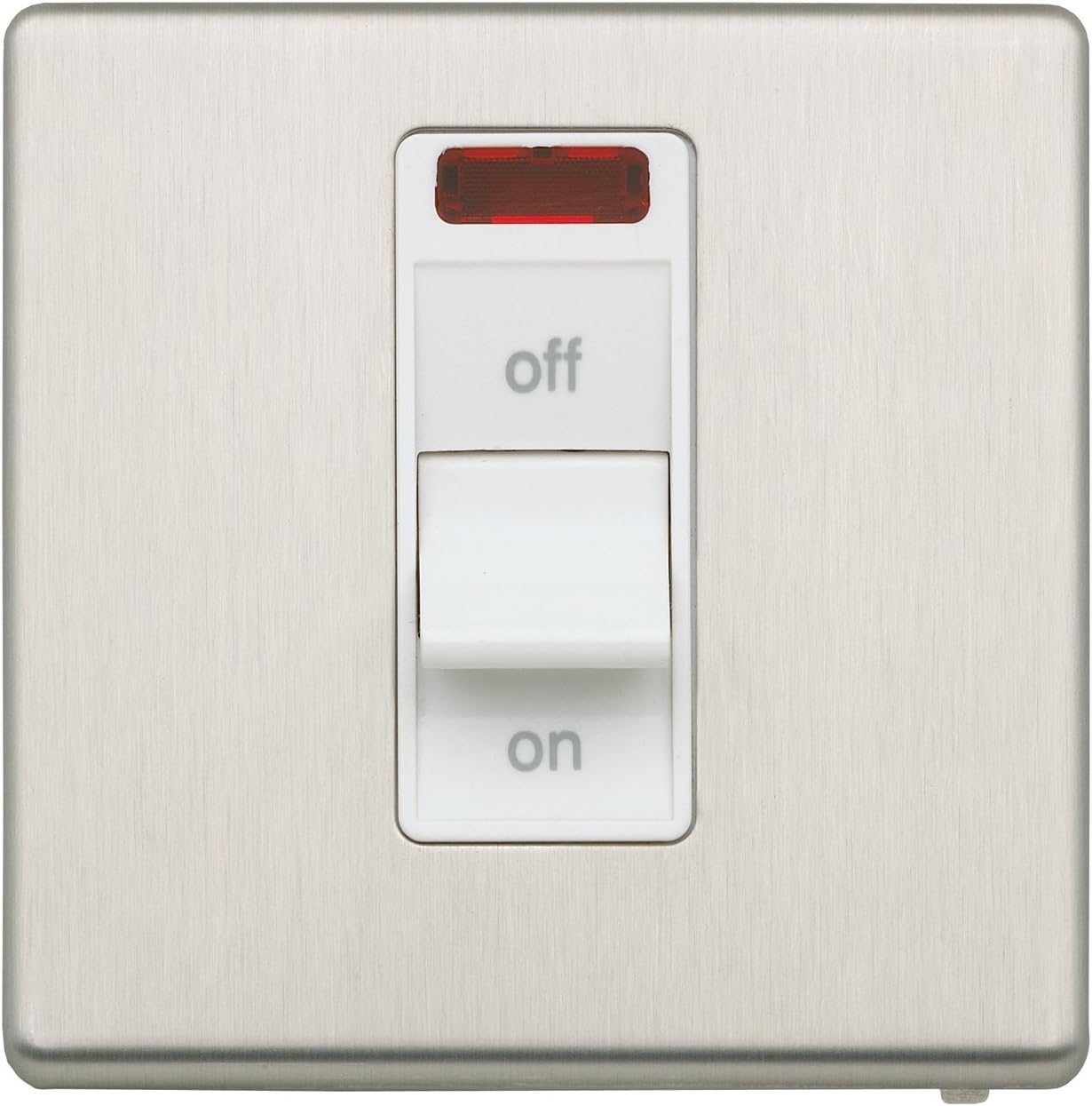 K24305 BSS W Single Double-Pole 32 amp Switch with Neon