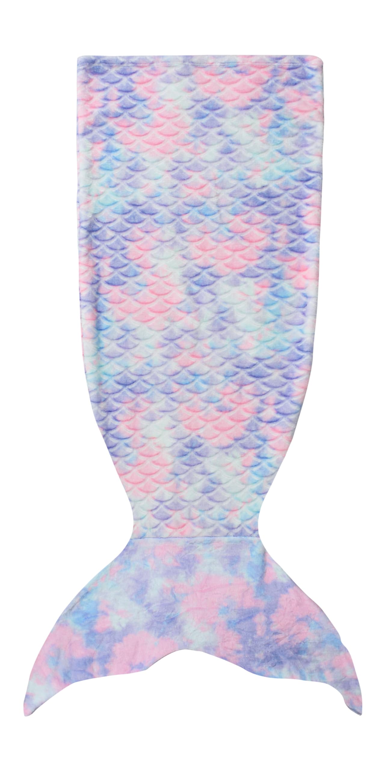 Catalonia Classy Mermaid Tail Blanket, 155 × 51 CM Soft Warm Plush Fleece Sleeping Bag Snuggle Blanket for Teens, Dreamy Mermaid