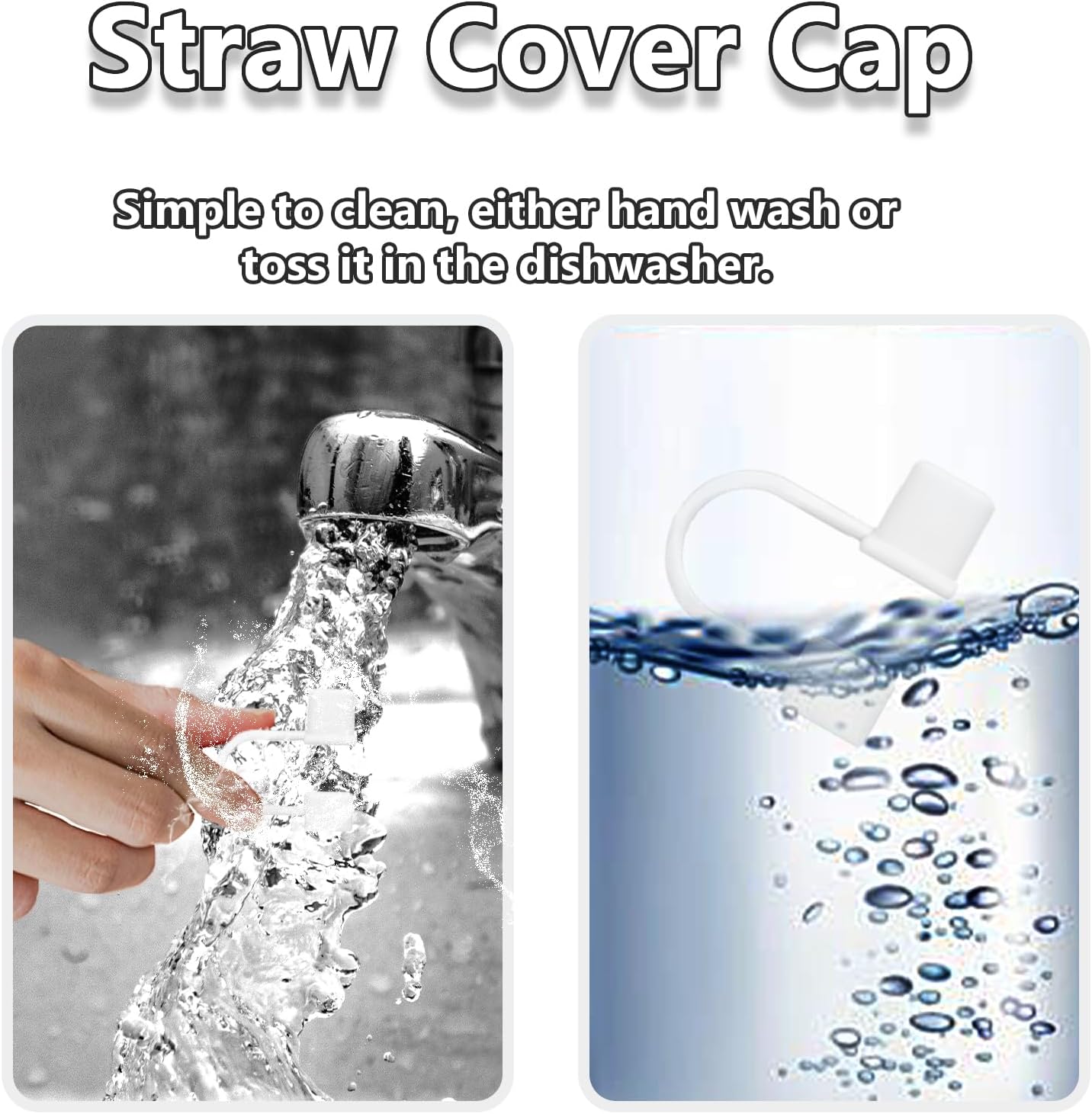 14Pcs Straw Cover Cap for Stanley 40&30oz Cup Straw Toppers -White image 5