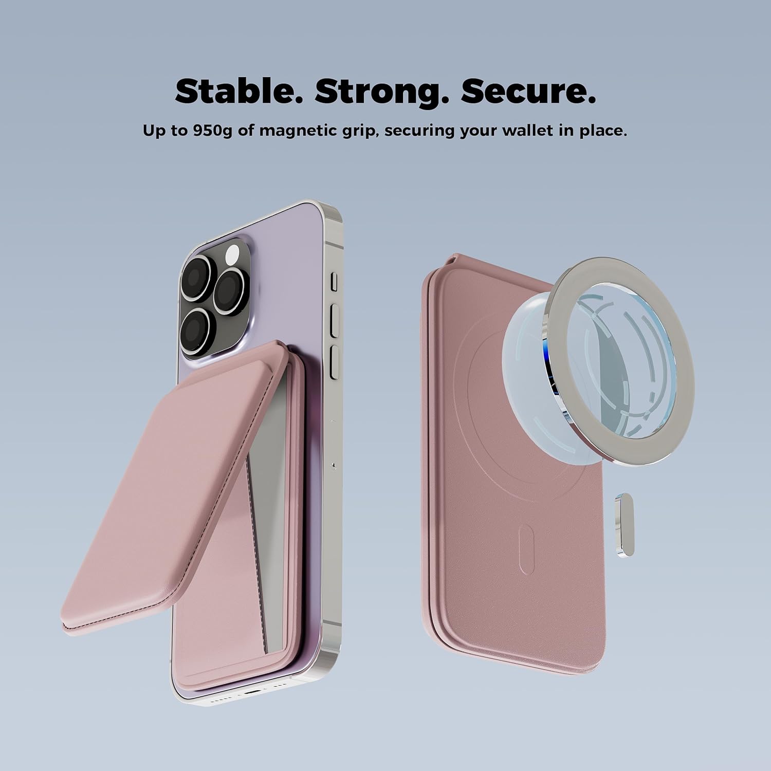 BIX for magsafe wallet men - magnetic wallet for iphone - magnetic phones wallets - iphone wallets magsafe - compatible with mag safe stand - for magsafe card holder - magnetics card holder for mobile - Image 3