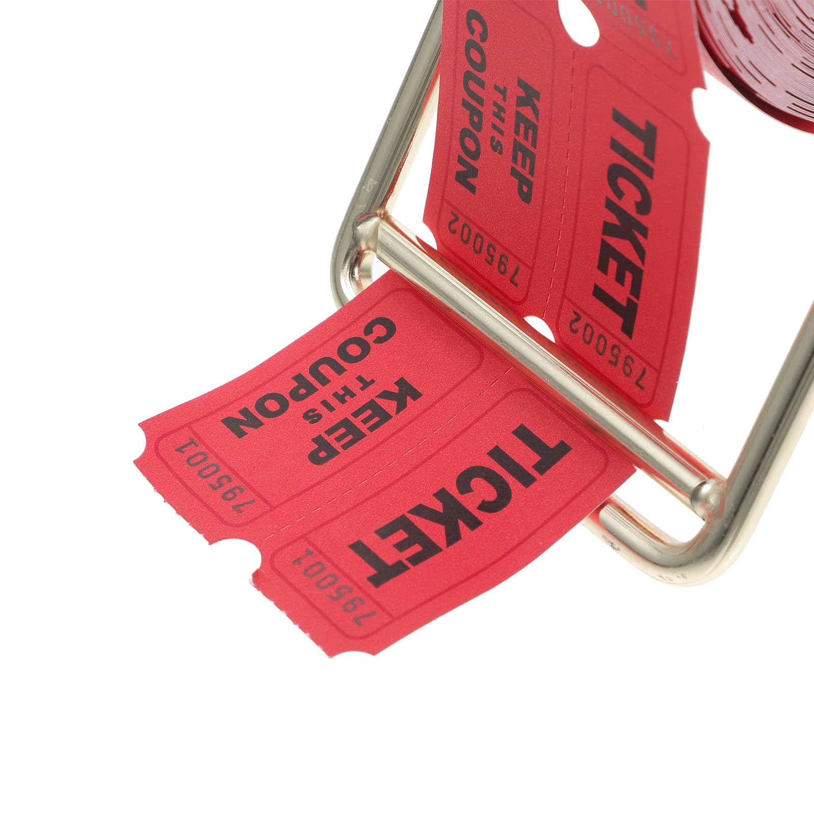 Cabilock 1000 Boletos de Rifa Rosas con Soporte para Eventos, Papel para Sorteos de Carnaval, Fiestas y Recaudación de Fondos, Entradas para Juegos y Actividades Divertidas