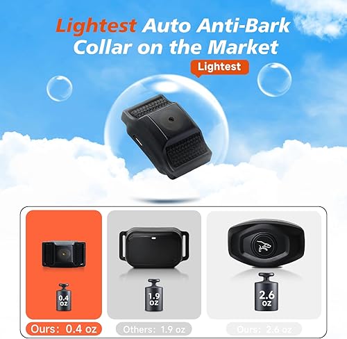Miniatura 3 de Collar antiladridos más pequeño para perros pequeños de 5 a 15 libras, solo 1.6 x 1 pulgada y 0.42 onzas, sin golpes con vibración y sonido, extra