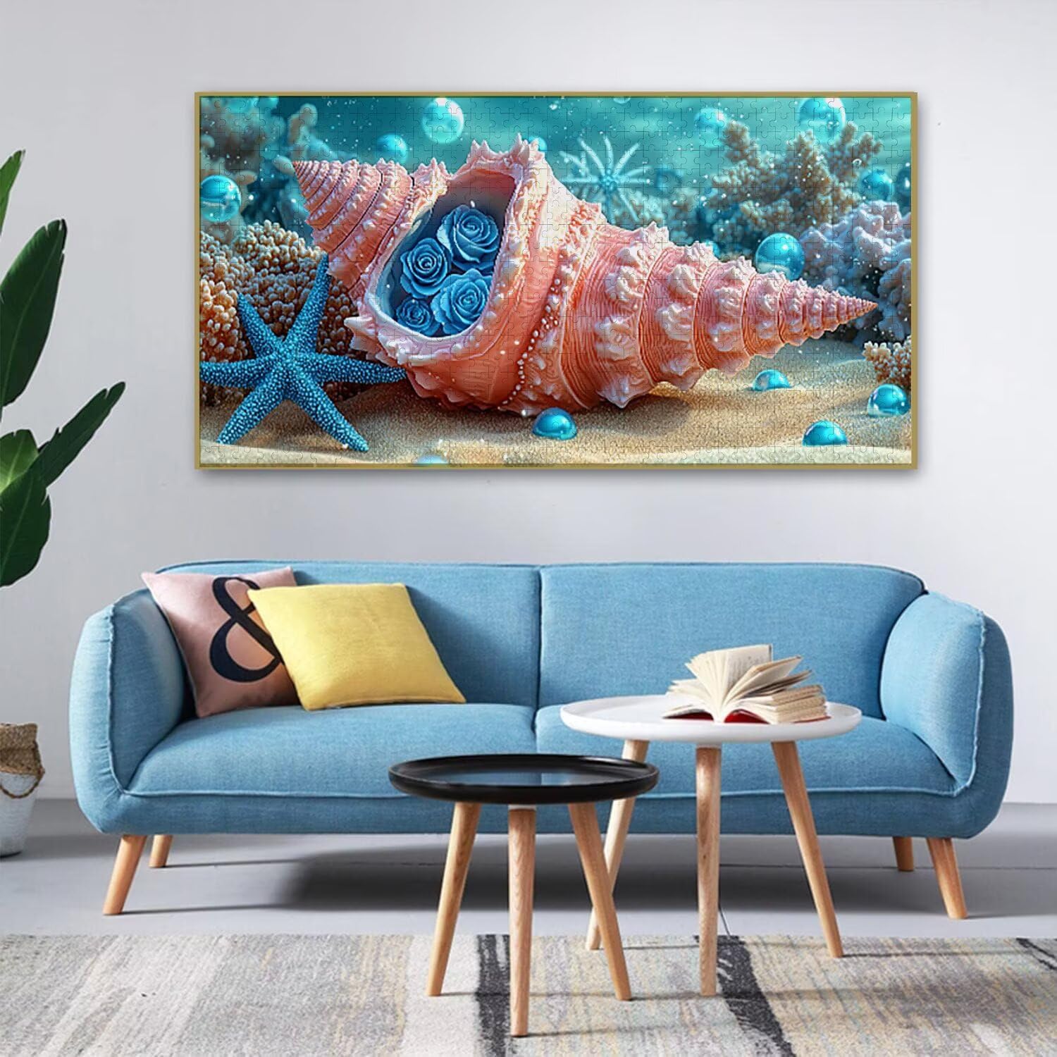 Puzzle dla dorosłych 1100 elementów, puzzle dla fanów muszli, dla dorosłych puzzle klasyczne i od 14 lat junior, rodzinna rozrywka domowa puzzle prezent 87x42cm l-209