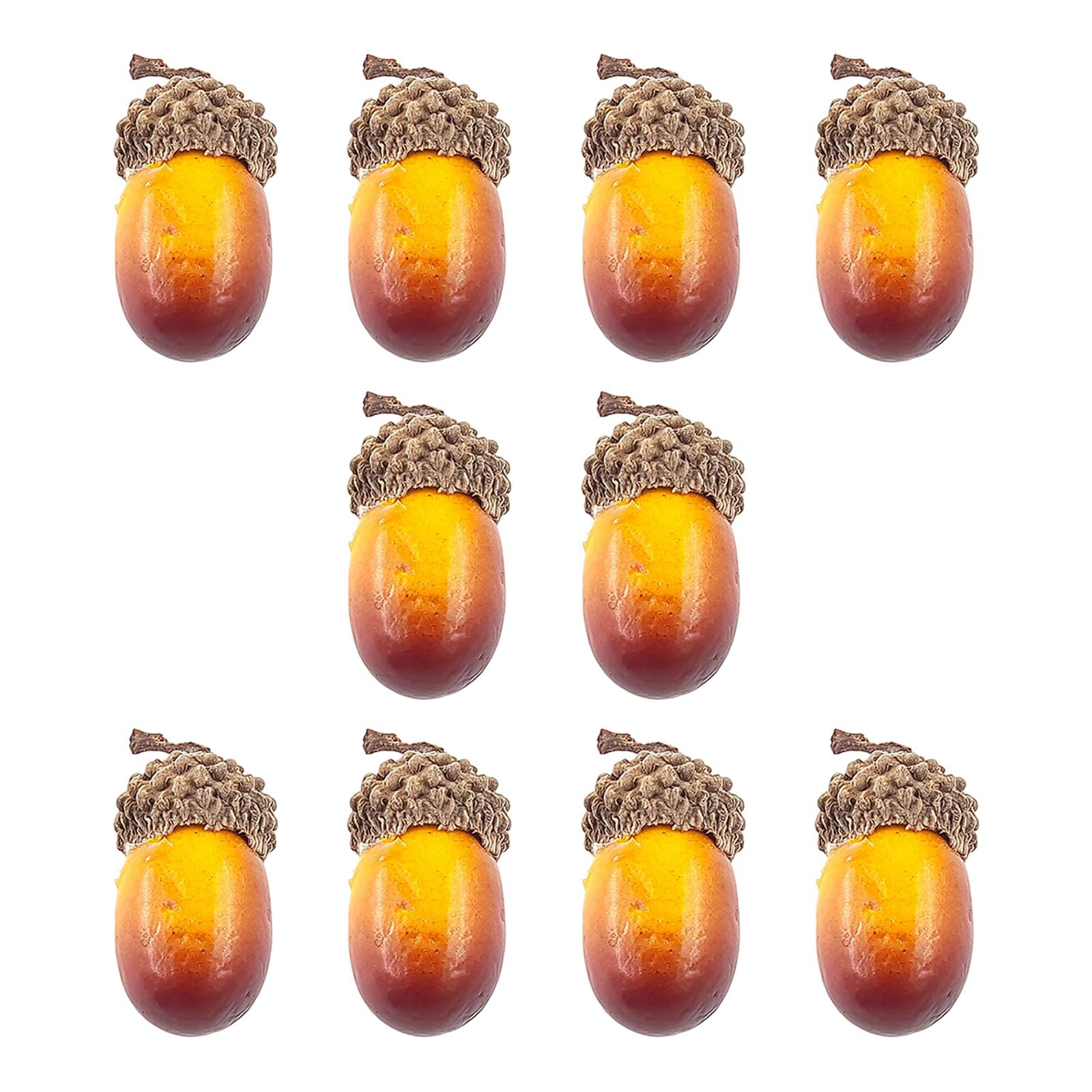 NEWFT 10Pcs Realistic Artificial Nut Ornament for Wreath Making Christmas Tree Decoration Halloween Party Decoration
