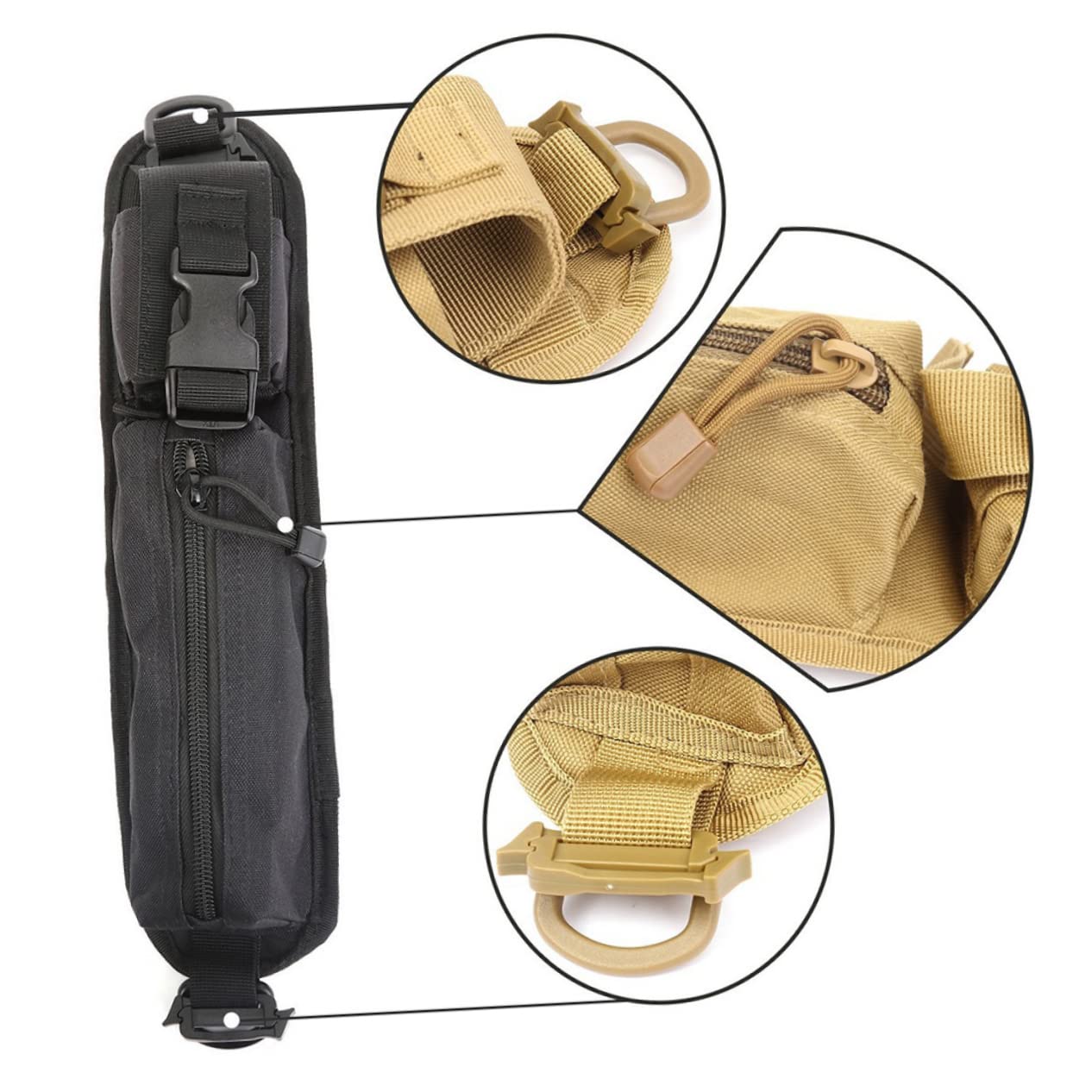 Yardwe 3piezas Bolsa De Accesorios De Primeros Auxilios y Duradera Para Actividades Al Aire Para Camping y Senderismo Negro