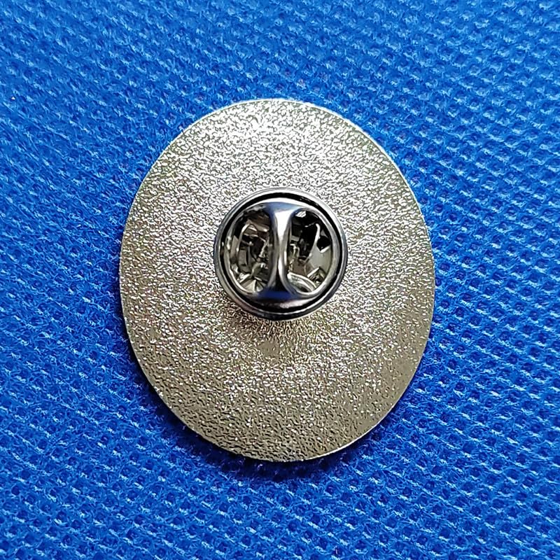 Image of She Believe She Could, So She DID Enamel Pin Brooches Metal Elliptical Enamel Badges Jewelry Accessories
