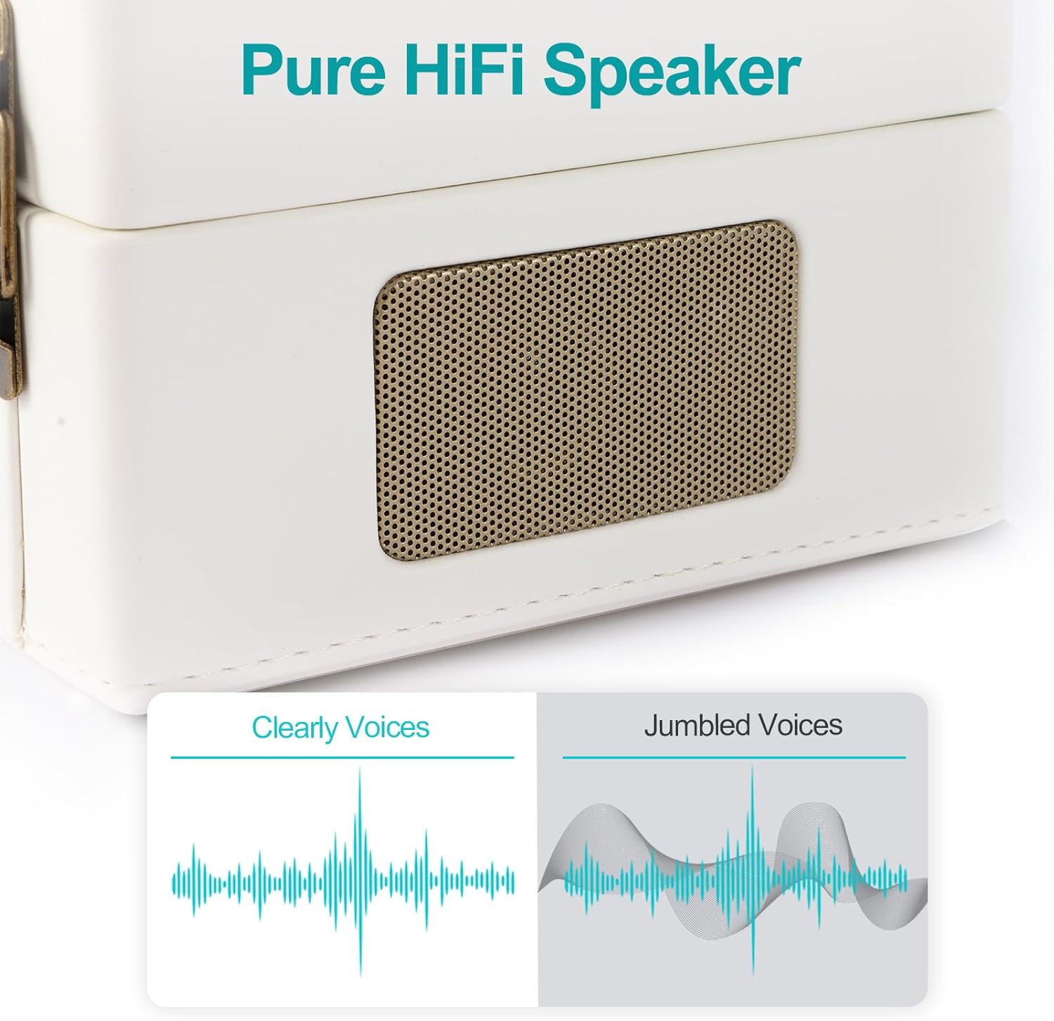 Portable CD Player for Home with Bluetooth 5.3,HI-FI Dual Speakers Rechargeable Desktop CD Music Player with Remote Control,Support USB & AUX Playback