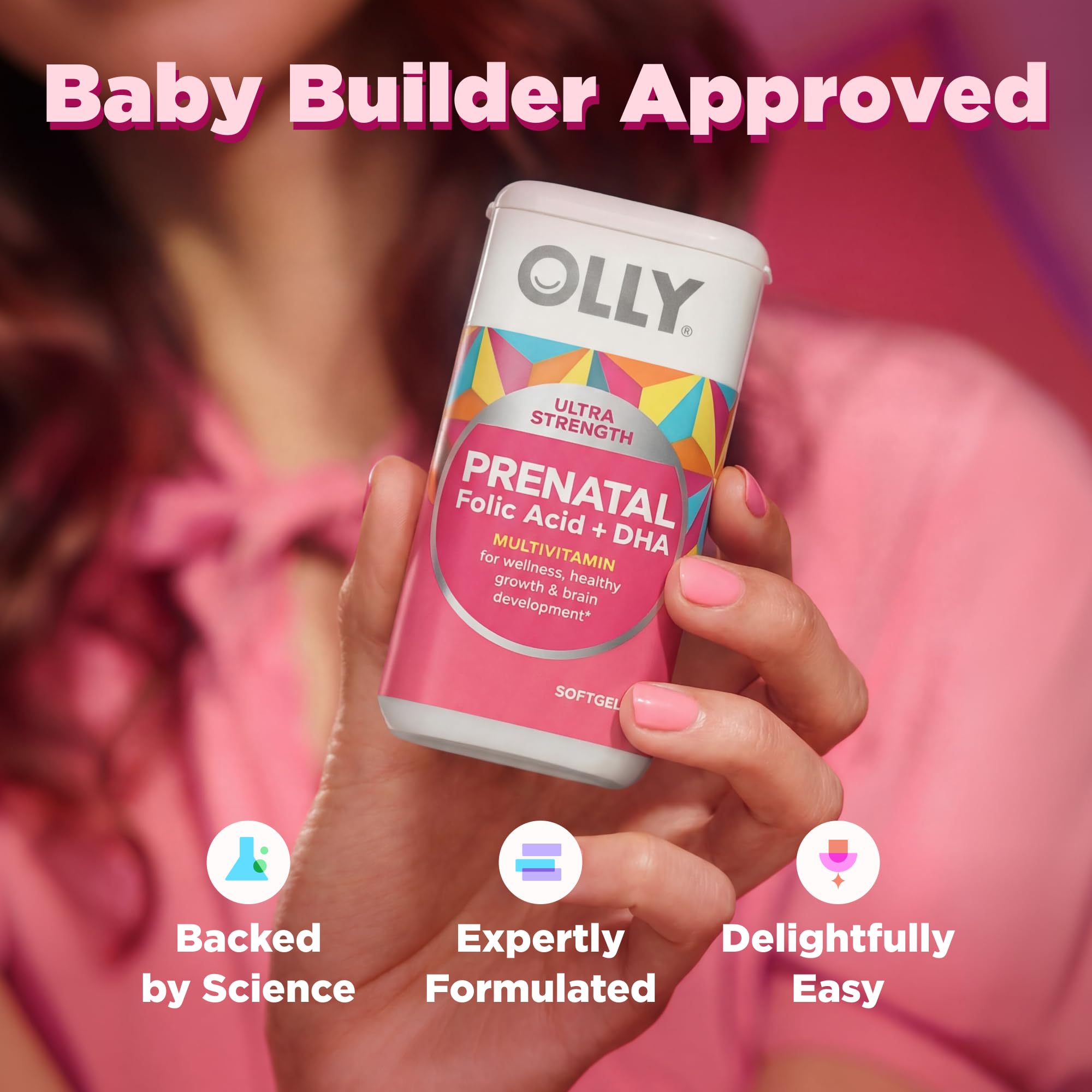 OLLY Ultra Strength Prenatal Multivitamin Softgels, Omega-3s - 60 Count — Amazon image 5