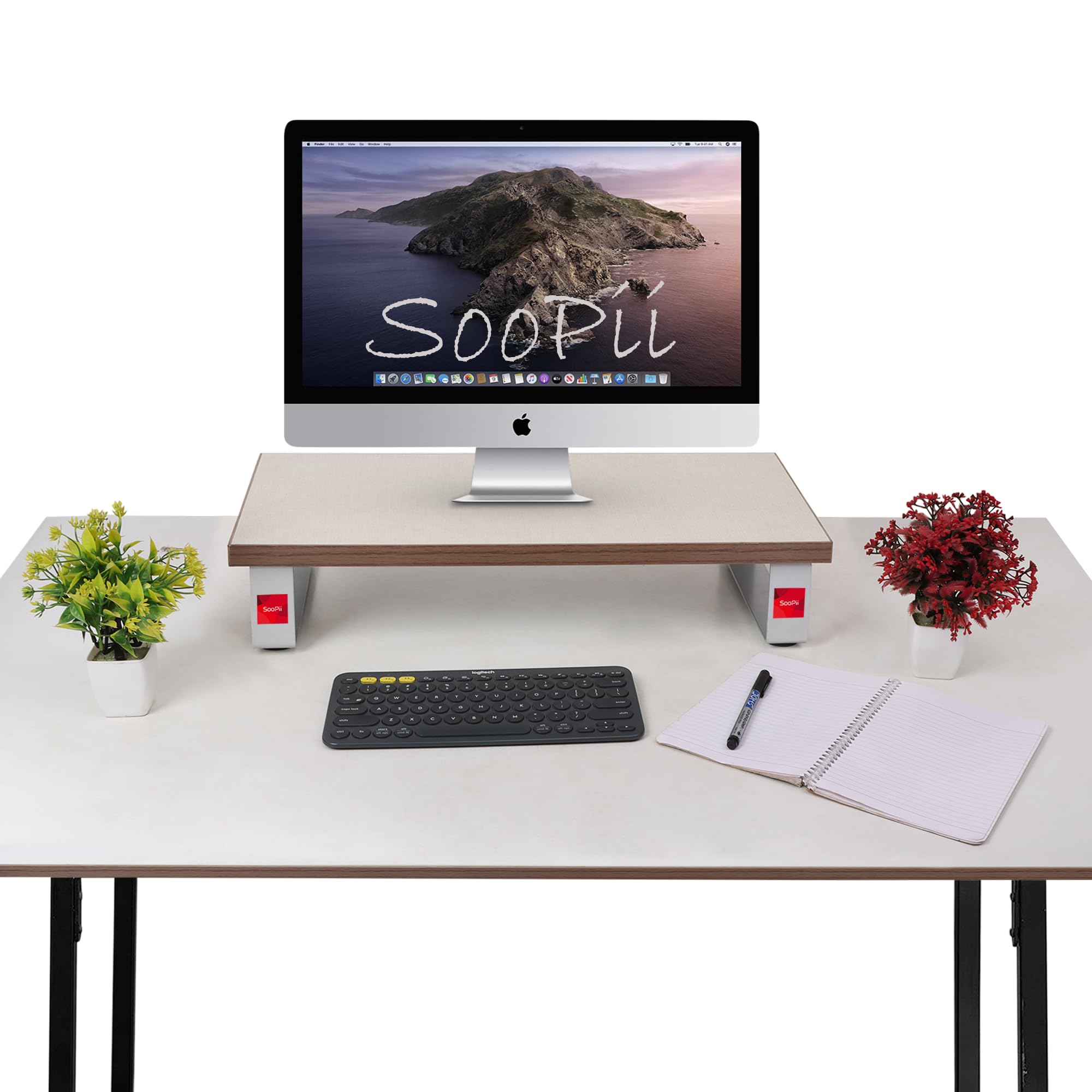 Soopii SooPii [100% Made-in-India] Super Strong Heavy Duty Engineered Wood Monitor Stand / Monitor Riser / Laptop Stand / Laptop Shelf / for All Size Screen / Desk Organiser / Laptop Stand / Printer Stand for Home & Office [Size - 18 Lenght X 10 Widt (B0CBXCQHSD) Amazon Price History, Amazon Price Tracker