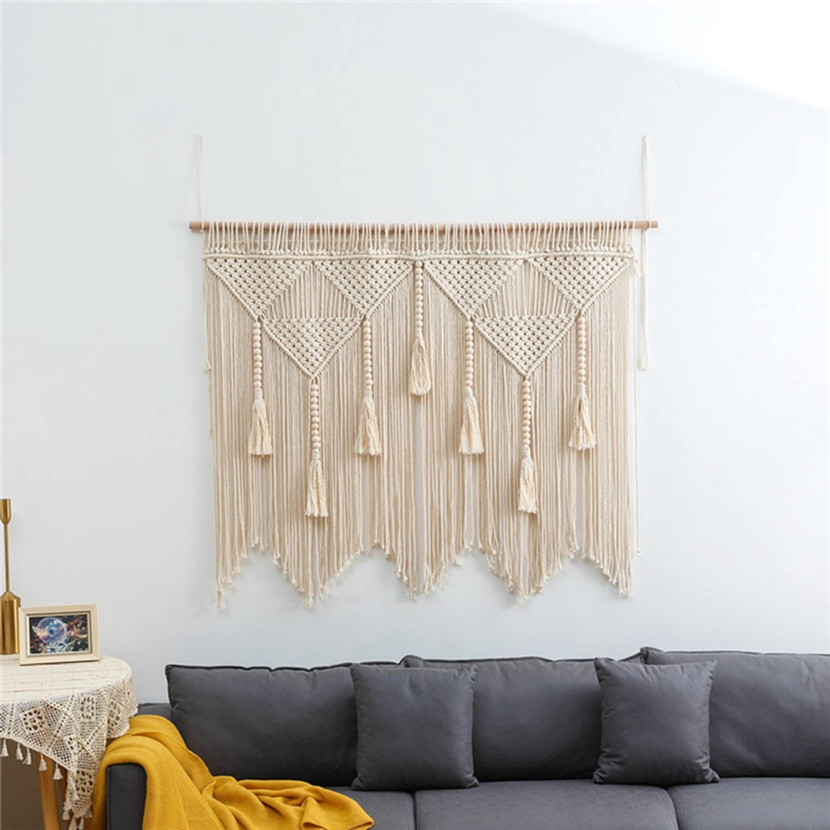 マクラメタペストリー☆超BIGサイズ 流木 北欧 ボヘミアン風 マクラメ