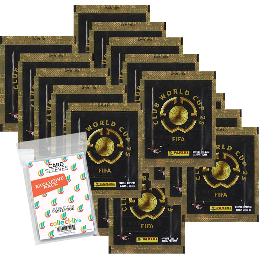 Pacchetto con FIFA Club World Cup 2025 – Adesivi da collezione – 20 sacchetti + custodie esclusive Collect-it