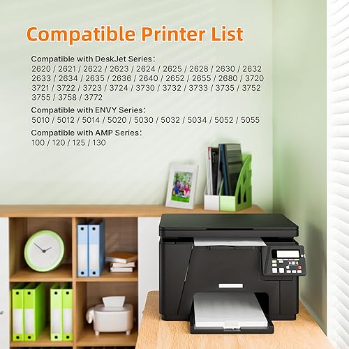 Miniatura 2 de 65XL Ink Cartridges Replacement for HP 65XL Ink Cartridge Combo Pack Work for HP DeskJet 3755 3772 3752 3700 2655 2622 2600 Envy 5000 5055 5052 2600