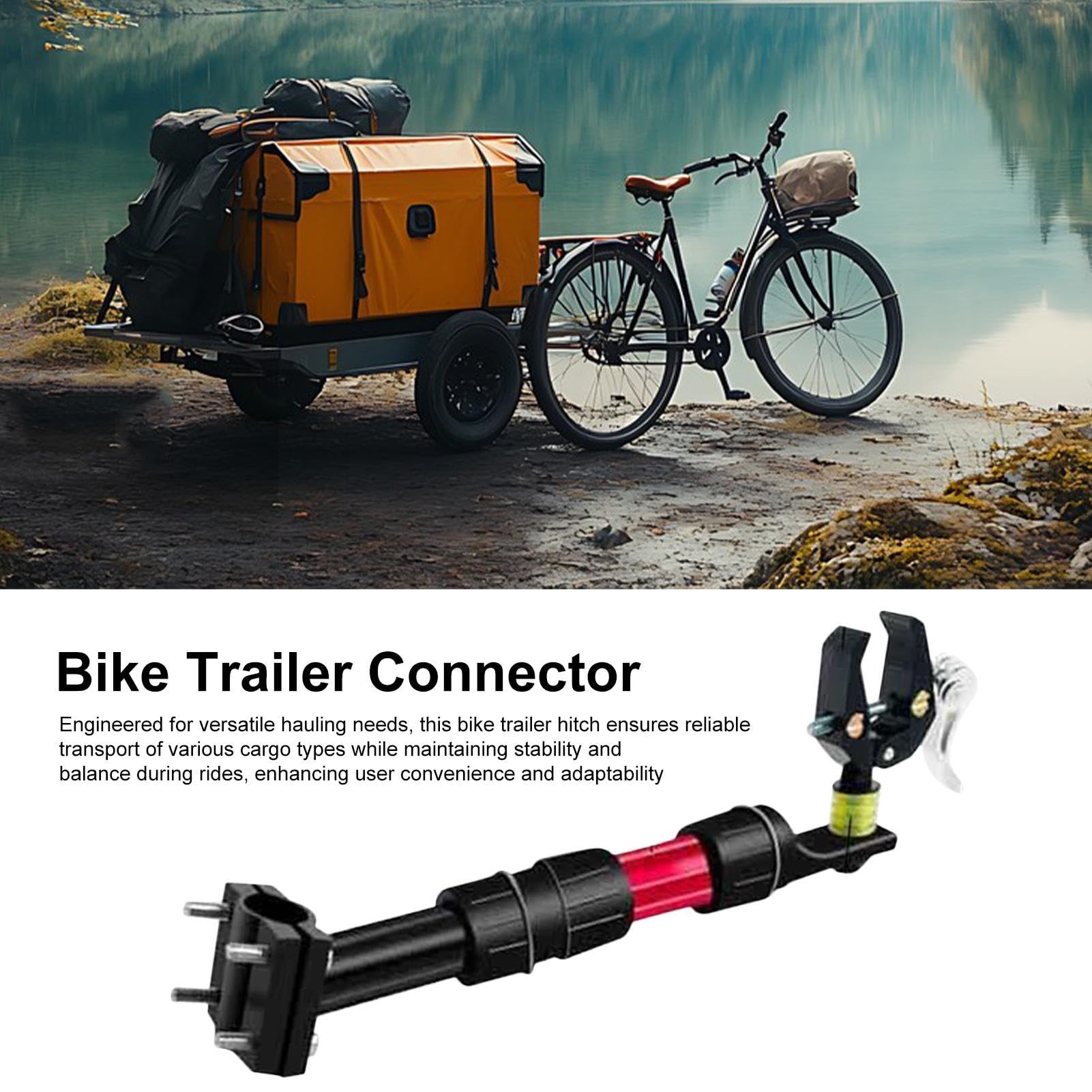 Gancho De Remolque De Bicicleta - Enganche De Carga Para Scooter Con Cambio | Conector de remolque de bicicleta, conector de remolque de bicicleta resistente a la intemperie para exteriores, camping,