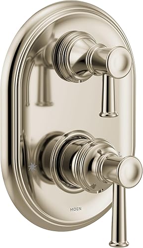 Moen UT3322NL Belfield M-CORE Serie 3-3-Manijas de ducha con transferencia integrada, requiere válvula, níquel pulido