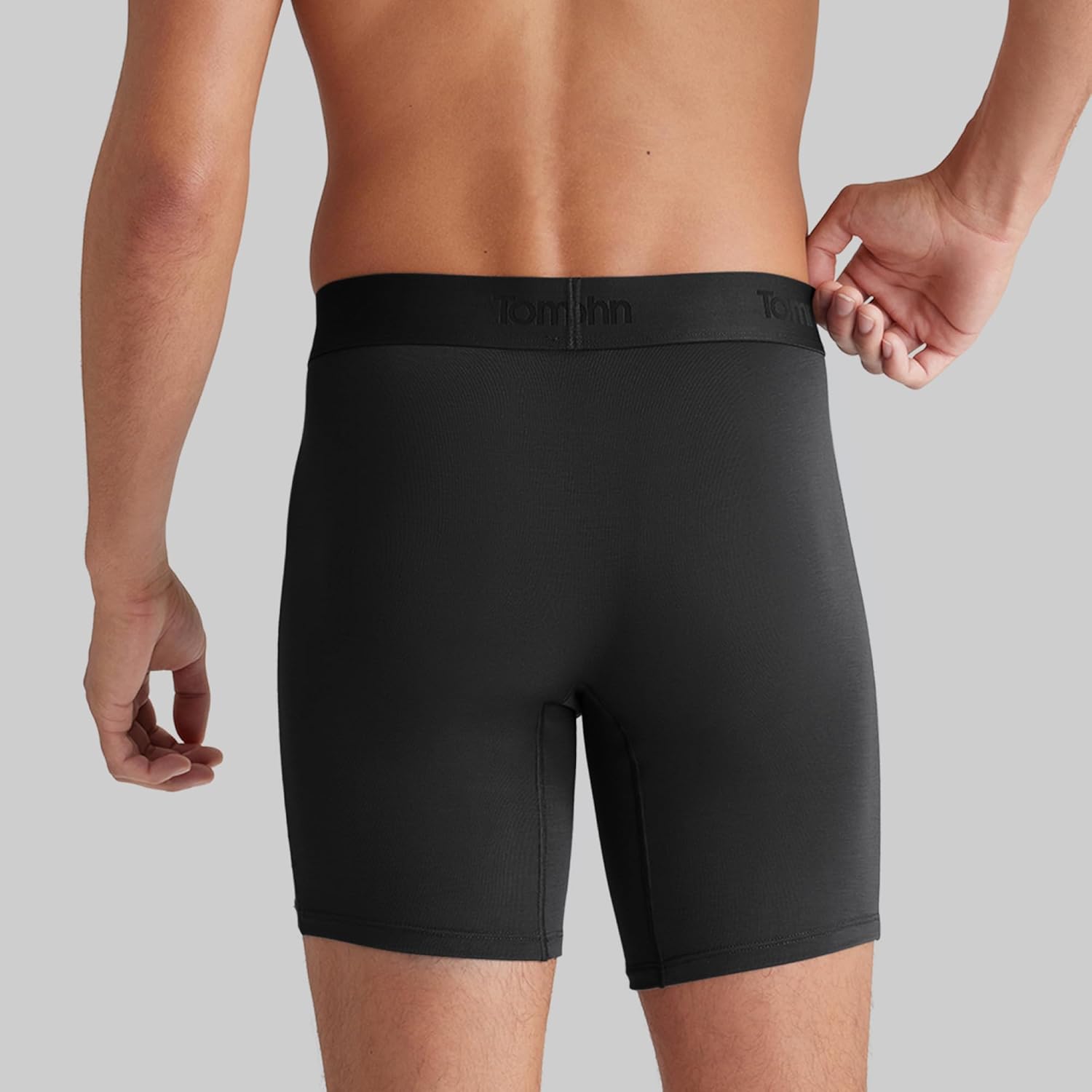 Tommy John Men's Mid-Length Boxer Briefs - Second Skin Fabric - 6" Inseam, Underwear with Contour Pouch and Quick Draw Fly - Image 4