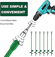 Vista 6 de Kit de anclaje de tierra de 18 pulgadas, 6 piezas, anclaje de tierra de diámetro extendido de hélice de 3 pulgadas, anclajes de tierra en espiral