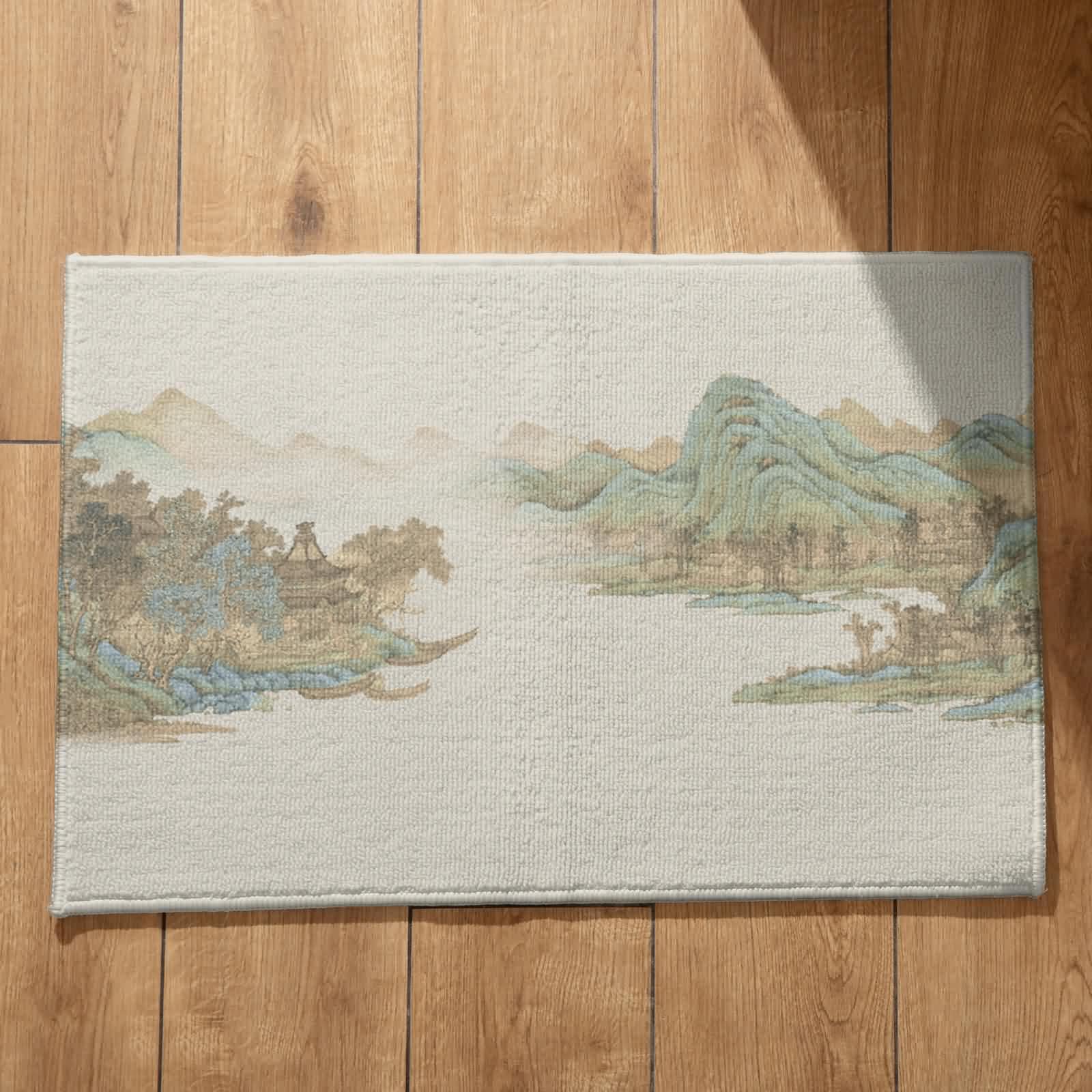 Tapis de salle de bain XXL flanelle et paillasson automne cuisine CEVAN