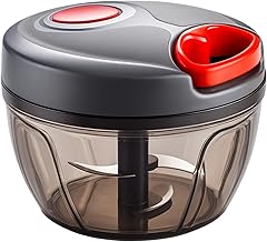 Manual Vegetable Chopper 450ml | Powerful Onion Cutter & Food Chopper for Kitchen | Multipurpose Veggie Cutter Machine for Easy & Quick Chopping | Compact Hand Chopper