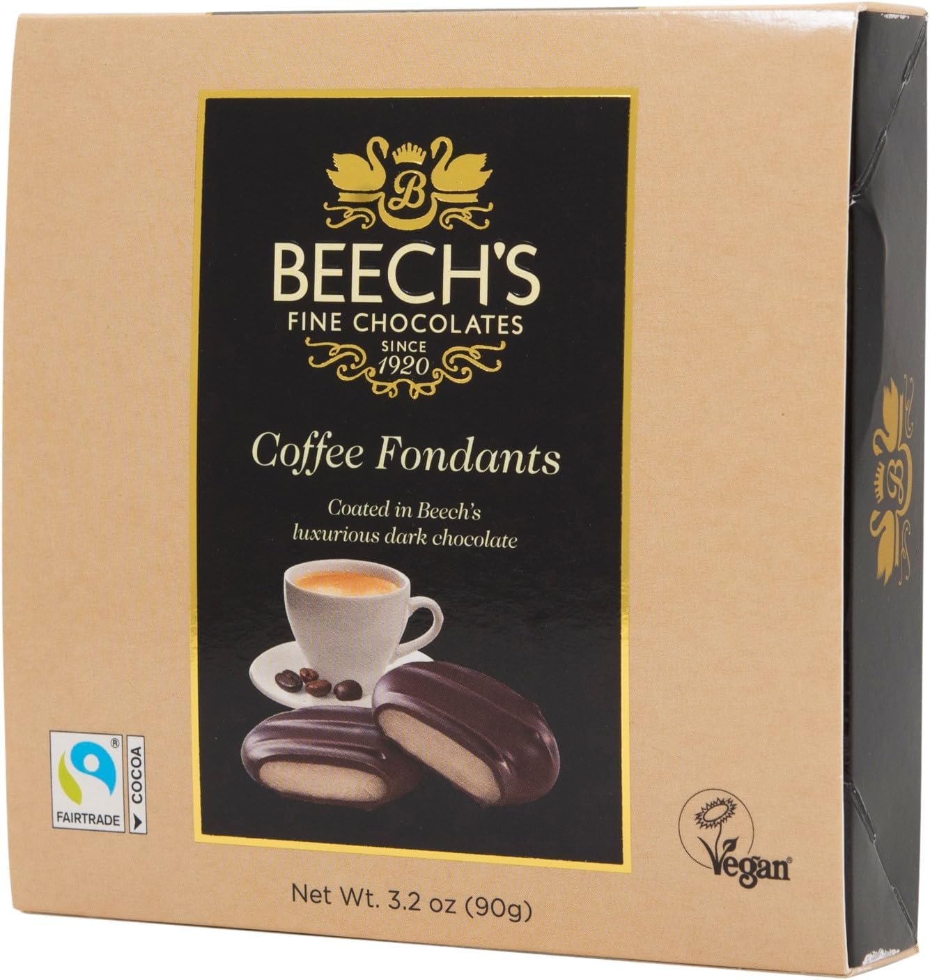 Beech's Coffee Fondants, 90g - Rich Chocolate-Covered Coffee Flavour