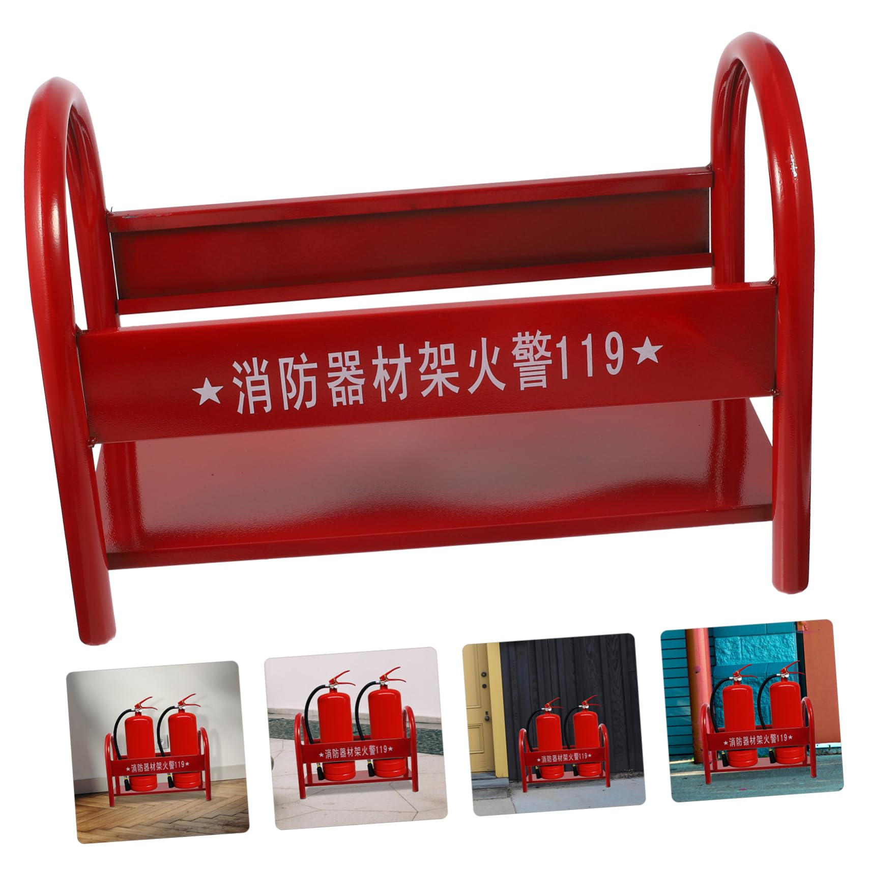 Cabilock Soporte Metálico Resistente para Extintor de Incendios Estante de Almacenamiento para Seguridad Hogar y Oficina y Estable Práctico y Duradero