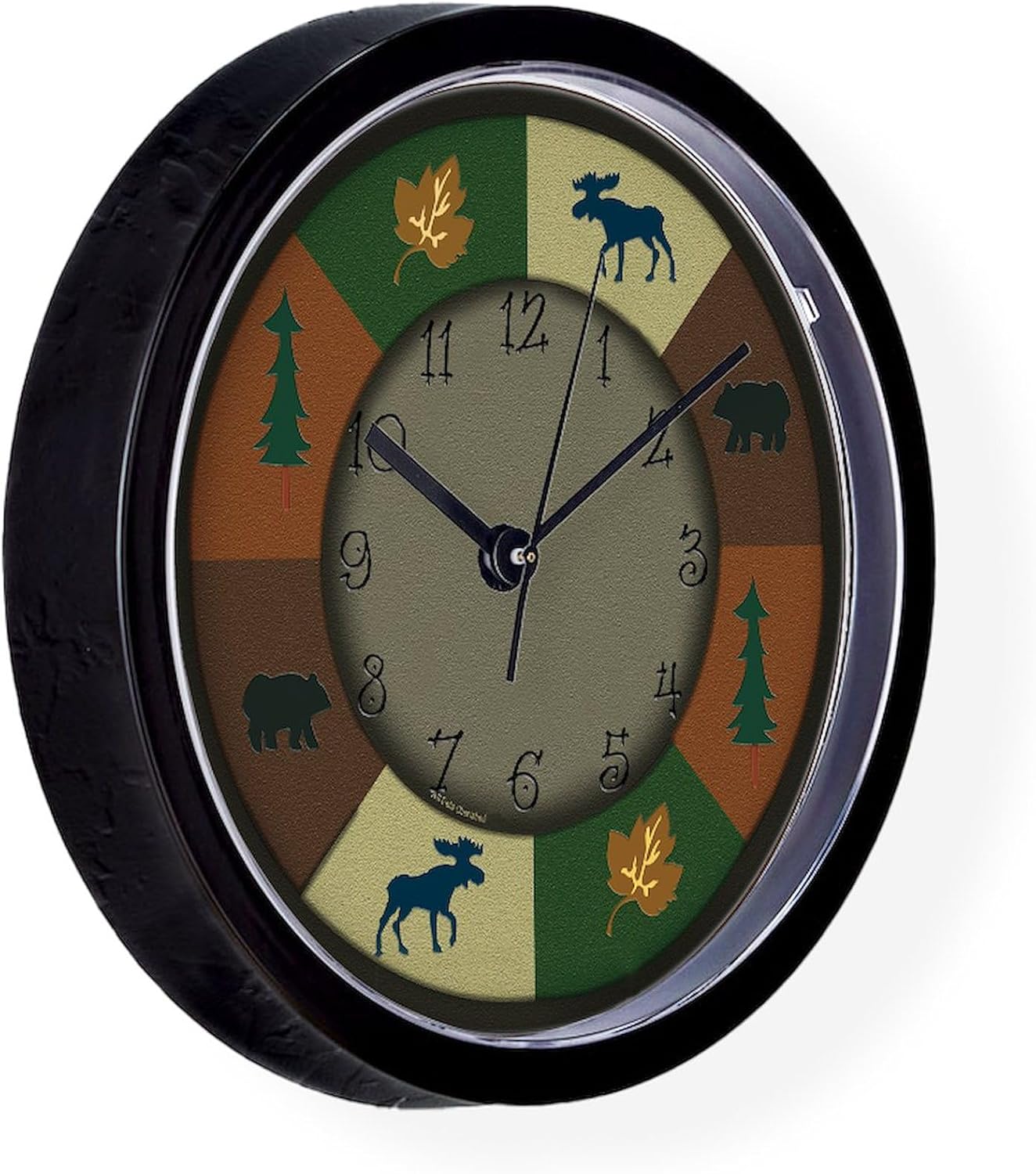 CafePress Bear Moose 10" Wall Clock for Livingroom, Kitchen, or Office