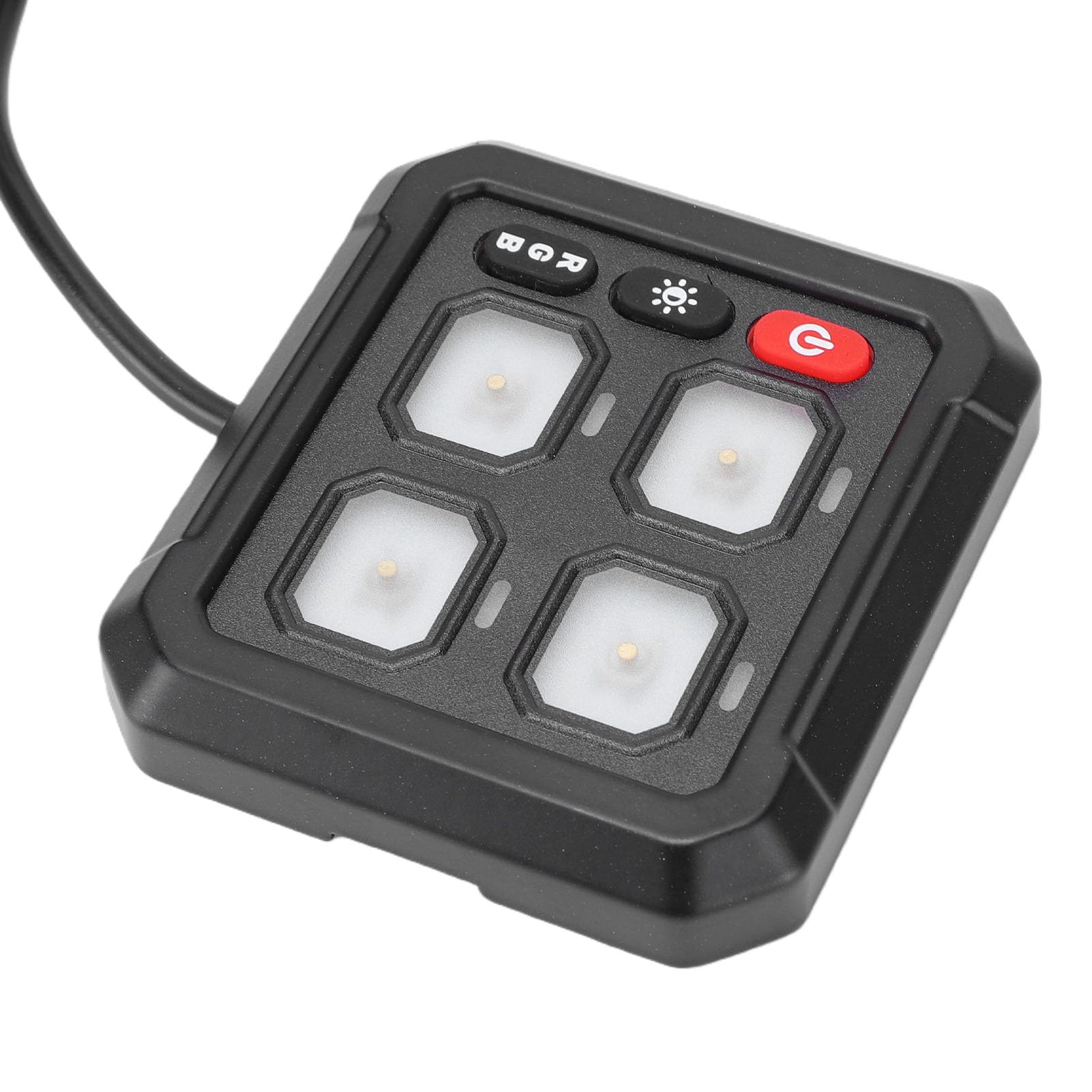 Generic Panel Przełączników z Automatycznym Przyciemnianiem 12-24 V RGB 4 Gang ze Sterowaniem Przekaźnikiem do Samochodów Ciężarowych i SUV-ów